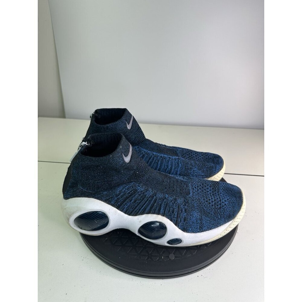 DAMAGED Blue Nike Flight Bonafide Shoes Mens 10.5 Athletic Zip 917742-400